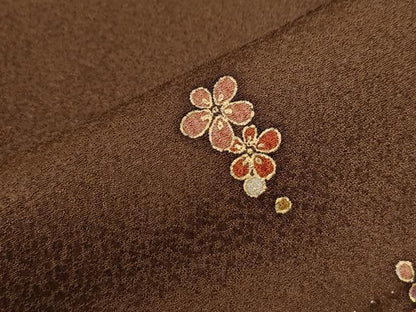 平和屋着物●上質な小紋　舞花文　金彩　正絹　逸品　CABC6601yc