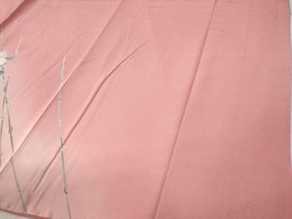平和屋着物●訪問着　友禅　枝花文　暈し染め　正絹　逸品　CABC6605yc