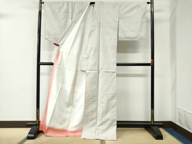 平和屋着物●都喜ヱ門　本場大島紬　白大島　総絣　舞姫序曲　藤絹織物謹製　証紙付き　ロング丈　正絹　逸品　未使用　CABC6606yc