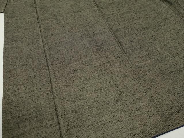 平和屋着物●男性 紬 アンサンブル 格子 正絹 逸品 CABC6612yc
