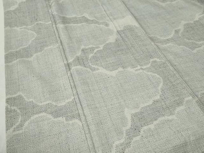 平和屋着物●本場結城紬　重要無形文化財　100亀甲　雲重ね文　正絹　逸品　CABC6615yc