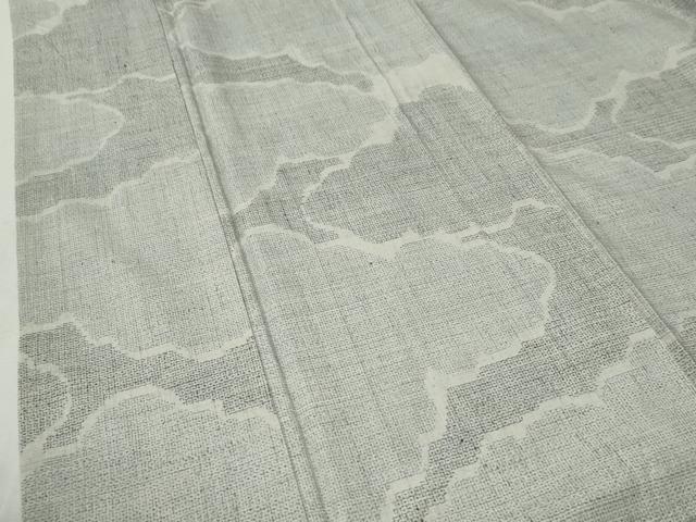 平和屋着物●本場結城紬　重要無形文化財　100亀甲　雲重ね文　正絹　逸品　CABC6615yc
