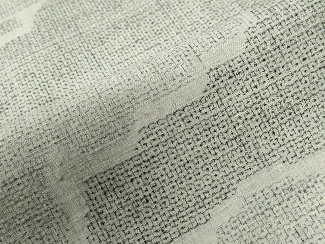 平和屋着物●本場結城紬　重要無形文化財　100亀甲　雲重ね文　正絹　逸品　CABC6615yc