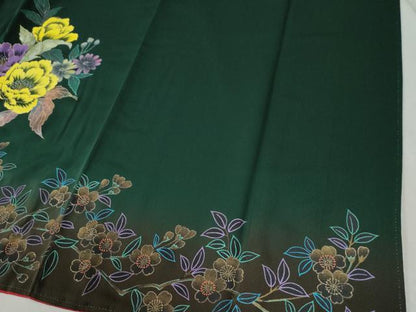 平和屋着物●豪華振袖　牡丹花文　金彩　正絹　逸品　CABC6619yc