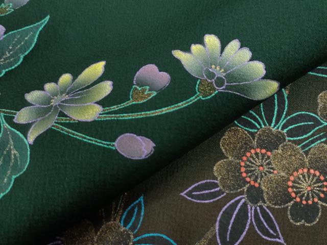 平和屋着物●豪華振袖　牡丹花文　金彩　正絹　逸品　CABC6619yc