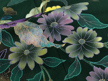 平和屋着物●豪華振袖　牡丹花文　金彩　正絹　逸品　CABC6619yc