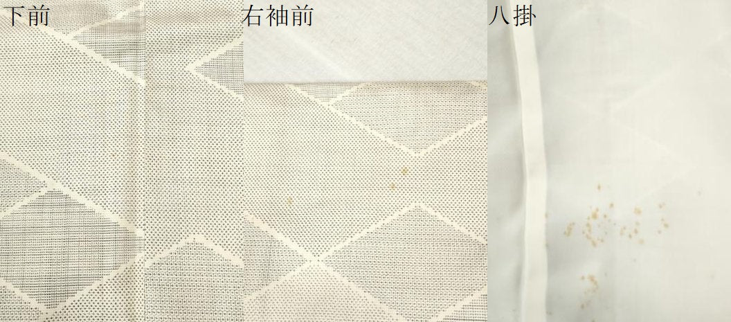 平和屋着物●本場大島紬　白大島　9マルキ　160亀甲　菱吉祥文　正絹　逸品　CABC6620yc