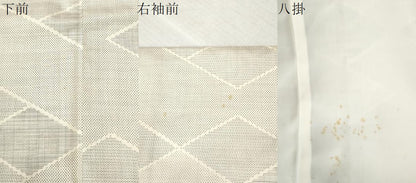 平和屋着物●本場大島紬　白大島　9マルキ　160亀甲　菱吉祥文　正絹　逸品　CABC6620yc