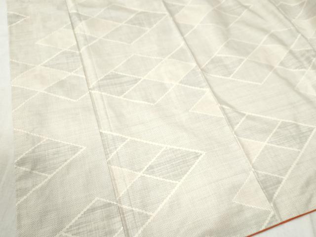 平和屋着物●本場大島紬　白大島　9マルキ　160亀甲　菱吉祥文　正絹　逸品　CABC6620yc
