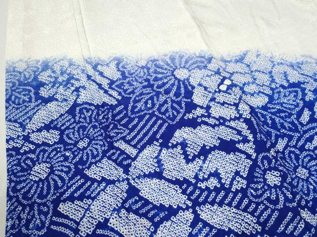 平和屋着物●豪華振袖　総絞り　草花文　正絹　逸品　CABC6622yc