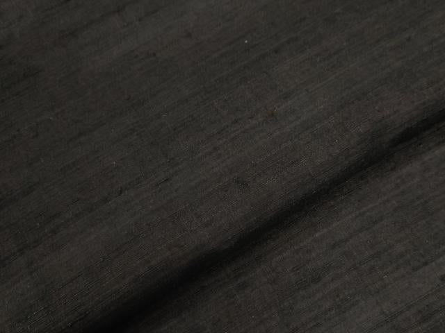 平和屋着物●男性　紬　アンサンブル　色無地　憲法茶色　正絹　逸品　未使用　CABC6627yc