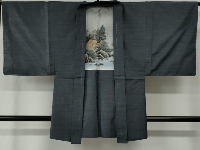 平和屋着物●男性　本場大島紬　アンサンブル　100亀甲　総詰め　正絹　逸品　未使用　CABC6628yc