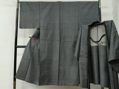 平和屋着物●男性　本場大島紬　アンサンブル　80亀甲　総詰め　正絹　逸品　CABC6631yc