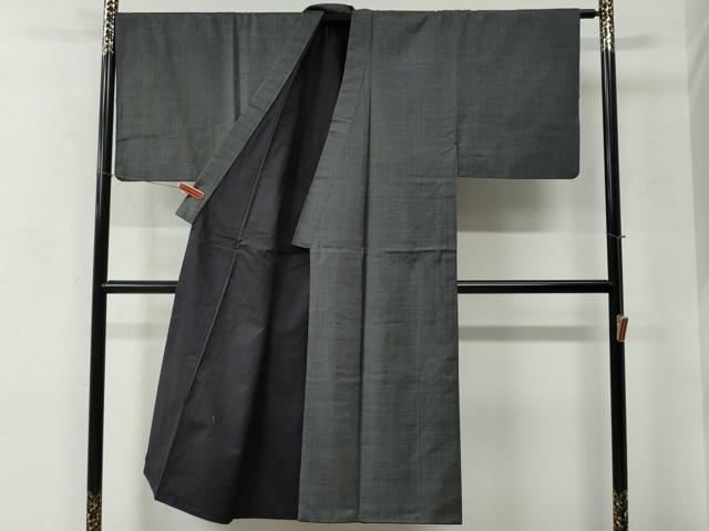 平和屋着物●男性　本場大島紬　アンサンブル　80亀甲　総詰め　正絹　逸品　CABC6631yc
