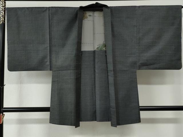 平和屋着物●男性　本場大島紬　アンサンブル　80亀甲　総詰め　正絹　逸品　CABC6631yc