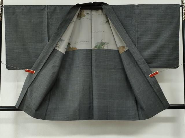 平和屋着物●男性　本場大島紬　アンサンブル　80亀甲　総詰め　正絹　逸品　CABC6631yc
