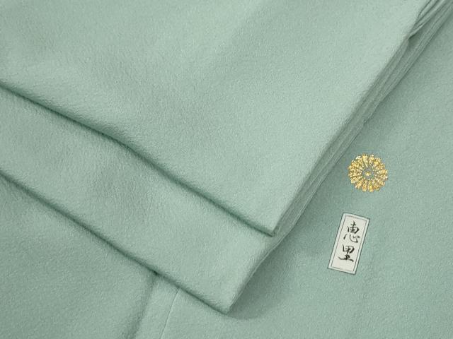 平和屋着物●上質な色無地　献上浜ちりめん　青磁鼠色　正絹　逸品　CABC6635yc