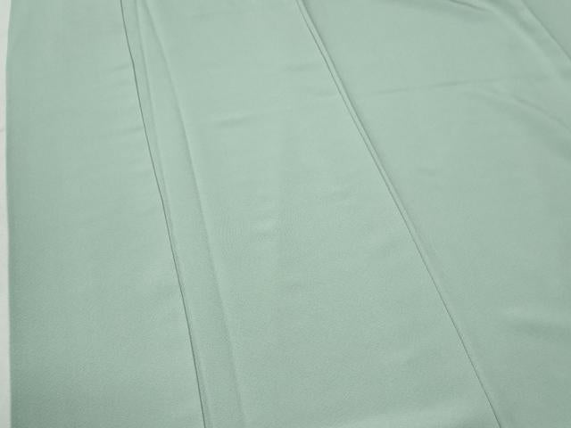 平和屋着物●上質な色無地　献上浜ちりめん　青磁鼠色　正絹　逸品　CABC6635yc