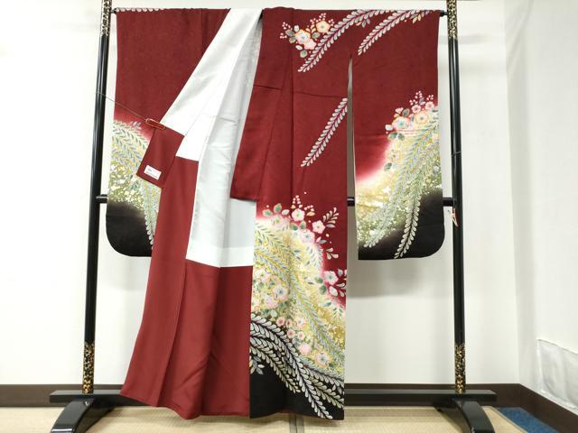 平和屋着物●豪華振袖 辻が花 暈し染め 銀彩 やまと誂製 正絹 逸品 CABC6637yc