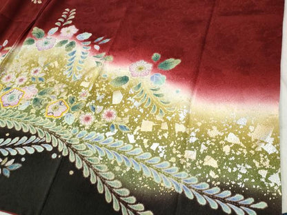 平和屋着物●豪華振袖 辻が花 暈し染め 銀彩 やまと誂製 正絹 逸品 CABC6637yc