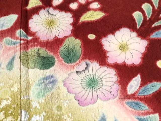 平和屋着物●豪華振袖 辻が花 暈し染め 銀彩 やまと誂製 正絹 逸品 CABC6637yc