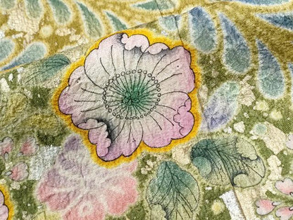 平和屋着物●豪華振袖 辻が花 暈し染め 銀彩 やまと誂製 正絹 逸品 CABC6637yc