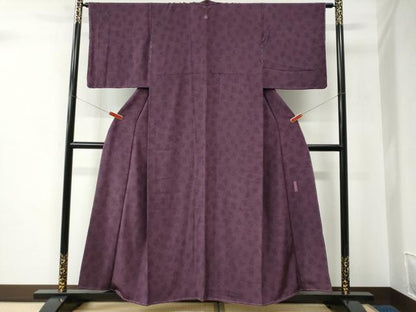 平和屋着物●重要無形文化財　人間国宝　中村勇二郎　江戸小紋　国宝平等院雲中供養菩薩五十二　正絹　逸品　未使用　CABC6648yc