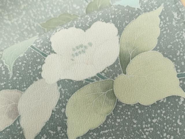 平和屋着物●訪問着　友禅　作家物　枝花文　暈し染め　正絹　逸品　CABC6654yc