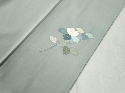 平和屋着物●訪問着　友禅　作家物　枝花文　暈し染め　正絹　逸品　CABC6654yc