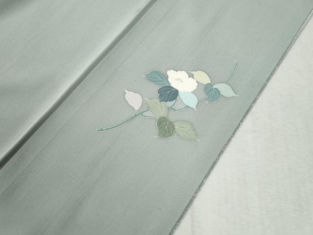 平和屋着物●訪問着　友禅　作家物　枝花文　暈し染め　正絹　逸品　CABC6654yc