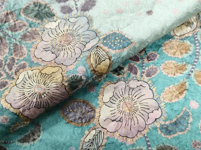 平和屋着物●訪問着　辻が花　絞り　暈し染め　金彩　正絹　逸品　CABC6656yc