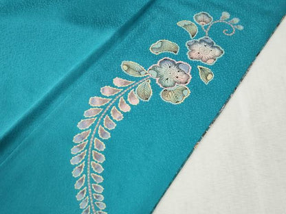 平和屋着物●訪問着　辻が花　絞り　暈し染め　金彩　正絹　逸品　CABC6656yc