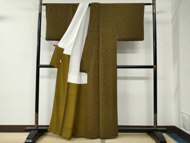 平和屋着物●重要無形文化財　人間国宝　中村勇二郎　江戸小紋　麒麟　正絹　逸品　CABC6658yc