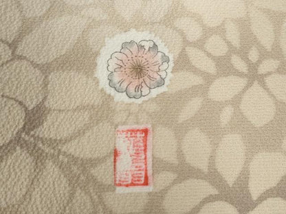 平和屋着物●訪問着 作家物 辻が花 暈し染め 金彩 鬼しぼ縮緬 正絹 逸品 未使用 CABC6661yc