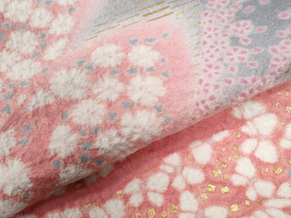 平和屋着物●豪華振袖　絞り　花蝶文　暈し染め　銀通し地　正絹　逸品　CABC6662yc