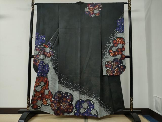 平和屋着物●豪華振袖　絞り　梅　金通し地　正絹　逸品　CABC6669yc