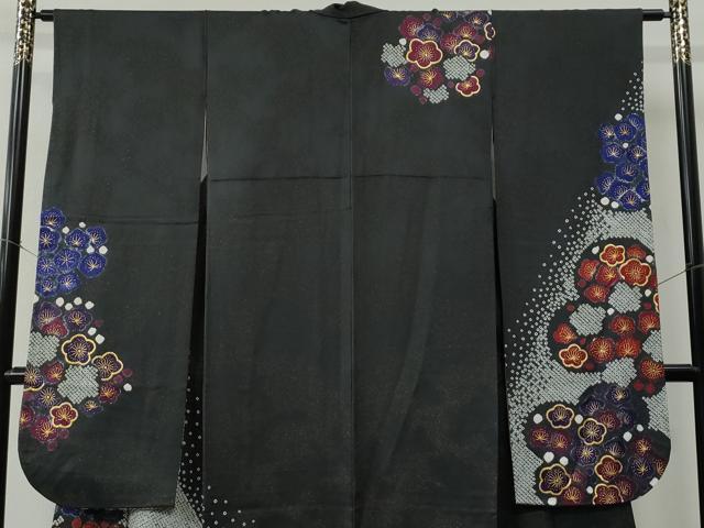 平和屋着物●豪華振袖　絞り　梅　金通し地　正絹　逸品　CABC6669yc