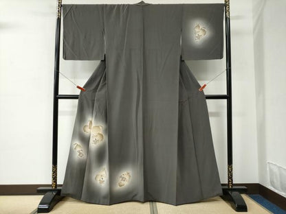 平和屋着物●訪問着　鈴　童子遊び　暈し染め　正絹　逸品　CABC6672yc