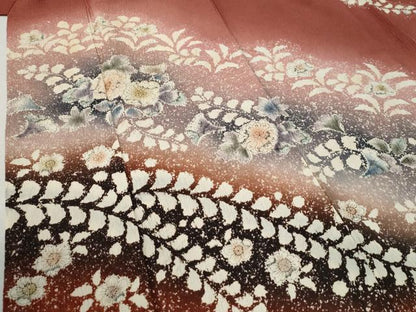 平和屋着物●訪問着　辻が花　絞り　暈し染め　正絹　逸品　CABC6676yc