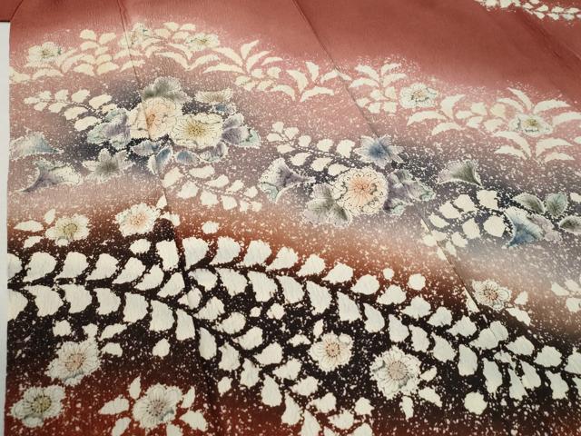 平和屋着物●訪問着　辻が花　絞り　暈し染め　正絹　逸品　CABC6676yc
