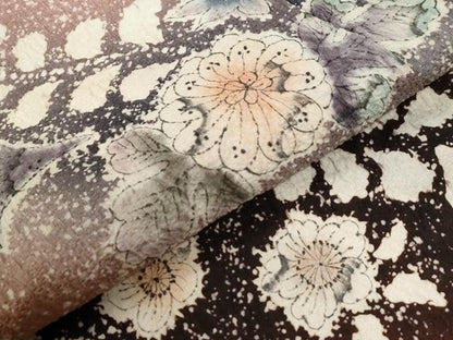 平和屋着物●訪問着　辻が花　絞り　暈し染め　正絹　逸品　CABC6676yc