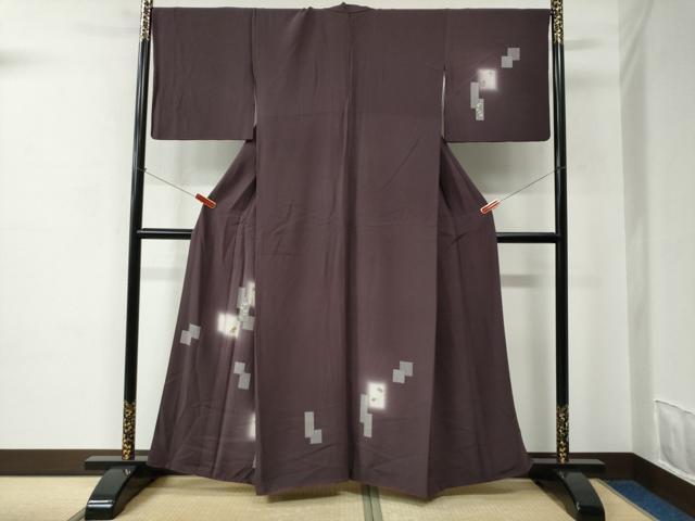 平和屋着物●訪問着 刺繍 色紙重ね源氏香枝葉文 蛍暈し 正絹 逸品 CABC6682yc