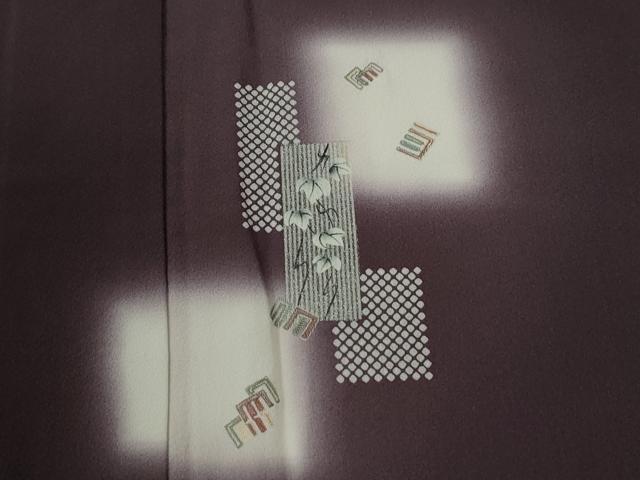平和屋着物●訪問着 刺繍 色紙重ね源氏香枝葉文 蛍暈し 正絹 逸品 CABC6682yc