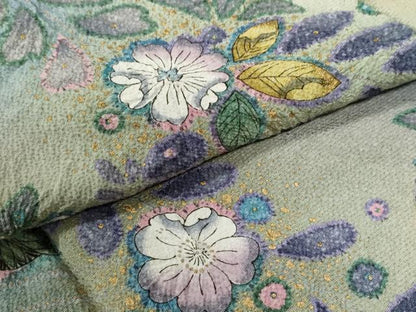 平和屋着物●訪問着　辻が花　暈し染め　金彩　正絹　逸品　CABC6696yc