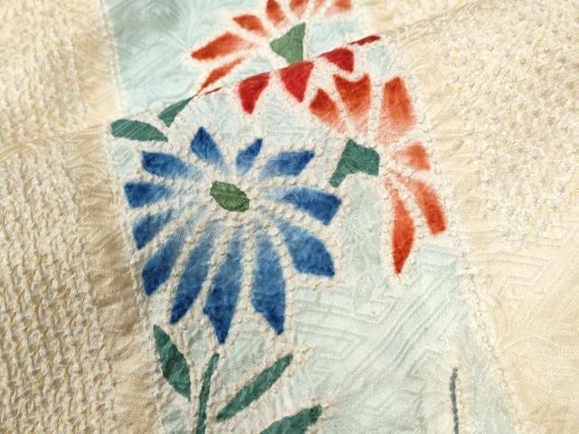 平和屋着物●豪華振袖　総絞り　花唐草文　正絹　逸品　CABC6697yc