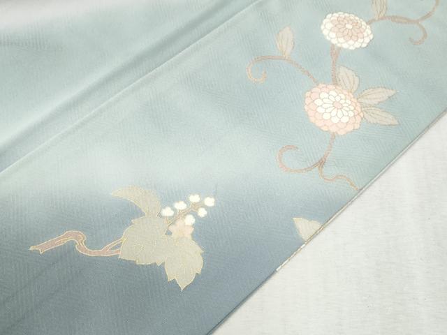 平和屋着物●訪問着　桐花唐草文　暈し染め　金彩　正絹　逸品　CABC6698yc