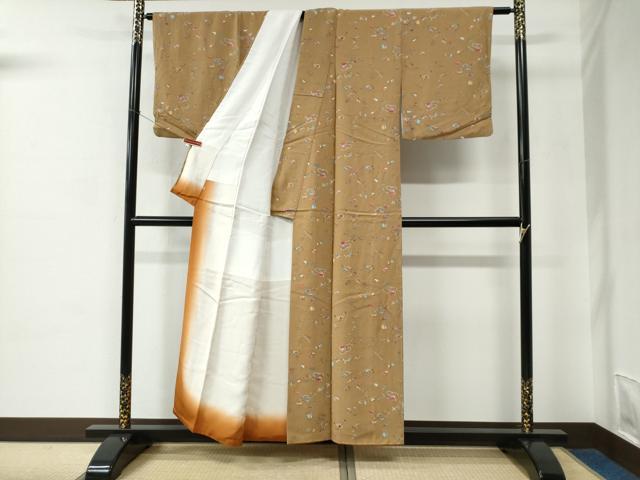 平和屋着物●上質な小紋　作家物　手描き　玩具文　鬼しぼ縮緬　阪急百貨店扱い　正絹　逸品　CABC6704yc