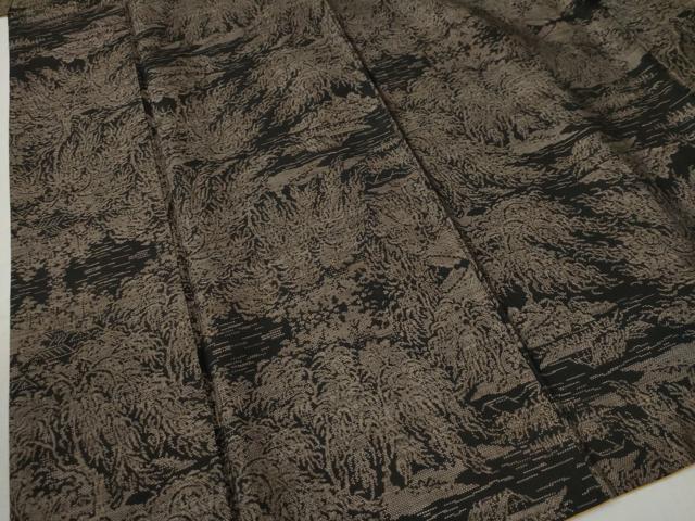 平和屋着物●本場大島紬　9マルキ　枝垂れ柳　正絹　逸品　CABC6709yc