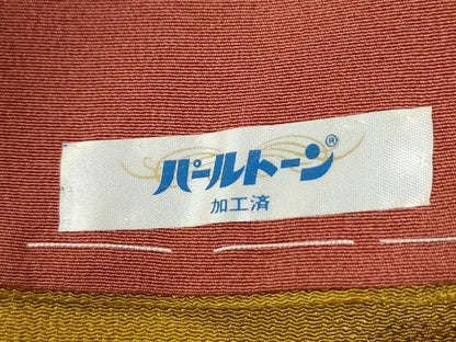 平和屋着物●豪華振袖　作家物　型染め　舞蝶文　鬼しぼ縮緬　正絹　逸品　CABC6710yc