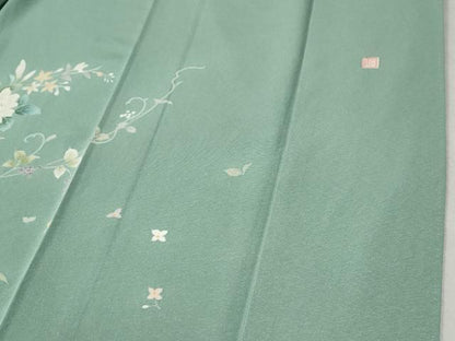 平和屋着物●訪問着　友禅　作家物　花蝶文　暈し染め　正絹　逸品　CABC6711yc
